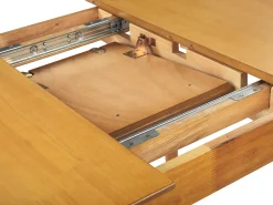 Beliani Ruokapoyta Jatkettava Vaalea Puu 100/130 X 80 Cm Toms New