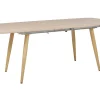 Beliani Ruokapoyta Jatkettava Vaalea Puu 180/210 X 90 Cm Haga Discount