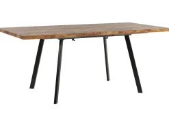 Beliani Ruokapoyta Jatkettava Vaalea Puu/Musta 140/180 X 90 Cm Harlow Best Sale