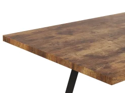 Beliani Ruokapoyta Jatkettava Vaalea Puu/Musta 140/180 X 90 Cm Harlow Best Sale