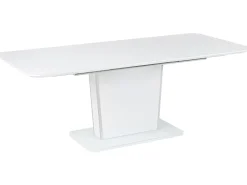 Beliani Ruokapoyta Jatkettava Valkoinen 160/200 X 90 Cm Sunds Best Sale