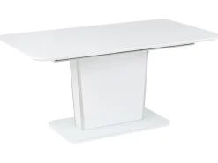 Beliani Ruokapoyta Jatkettava Valkoinen 160/200 X 90 Cm Sunds Best Sale