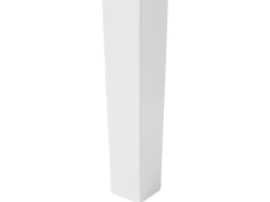 Beliani Ruokapoyta Kumipuu Vaalea Puu/Valkoinen 114 X 68 Cm Georgia Flash Sale