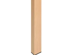 Beliani Ruokapoyta Lasitasolla Teras Vaalea Puu 130 X 80 Cm Tavira New