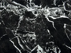 Beliani Ruokapoyta Marmorikuvio Musta/Kulta 140 X 80 Cm Kenton Store