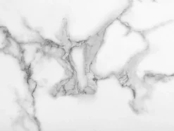 Beliani Ruokapoyta Marmorikuvio Valkoinen 160 X 90 Cm Grieger Clearance