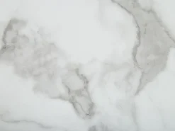 Beliani Ruokapoyta Marmorikuvio Valkoinen/Hopea 160 X 90 Cm Sabrosa Discount