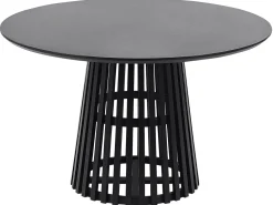 Beliani Ruokapoyta Musta 120 Cm Mesilla Cheap