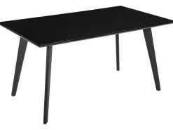 Beliani Ruokapoyta Musta 150 X 90 Cm Dorcas Cheap