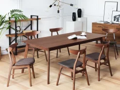 Beliani Ruokapoyta Tumma Puu 200 X 100 Cm Madox Best Sale