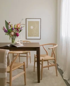 Beliani Ruokapoyta Tumma Puu 160 X 90 Cm Lottie Hot