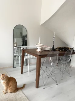 Beliani Ruokapoyta Tumma Puu 160 X 90 Cm Lottie Hot