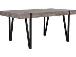 Beliani Ruokapoyta Tumma Puu/Musta 180 X 90 Cm Adena Cheap