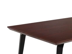 Beliani Ruokapoyta Tumma Puu/Musta 160 X 90 Cm Amares Best Sale