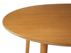 Beliani Ruokapoyta Vaalea Puu 110 Cm Radan Outlet