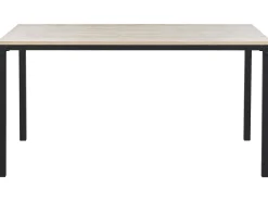 Beliani Ruokapoyta Vaalea Puu/Musta 150 X 90 Cm Hockley Best