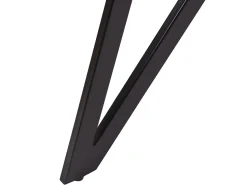 Beliani Ruokapoyta Vaalea Puu/Musta 160 X 90 Cm Buscot Cheap