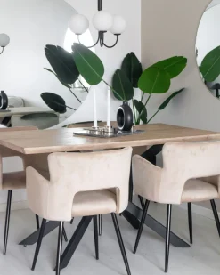 Beliani Ruokapoyta Vaalea Puu/Musta 140 X 80 Cm Spectra Best Sale