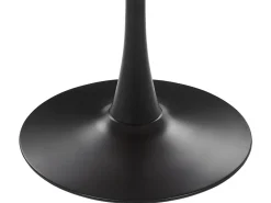 Beliani Ruokapoyta Vaalea Puu/Musta 90 X 90 Cm Boca Flash Sale