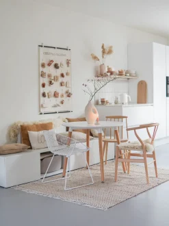 Beliani Ruokapoyta Valkoinen 120 Cm Bovio Fashion