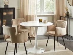 Beliani Ruokapoyta Valkoinen 90 Cm Boca Best