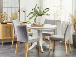 Beliani Ruokapoyta Valkoinen 100 Cm Akron Store