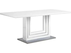 Beliani Ruokapoyta Valkoinen 180 X 90 Cm Kalona Hot