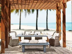 Beliani Ruskea 4-Istuttava Rottinkinen Puutarhakalustesetti Maros/Olbia Online