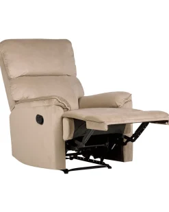 Beliani Ruskea Kangasverhoiltu Saadettava Nojatuoli Everton New