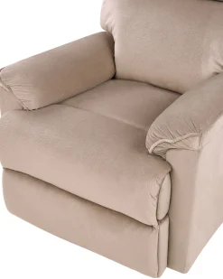 Beliani Ruskea Kangasverhoiltu Saadettava Nojatuoli Everton New