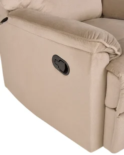 Beliani Ruskea Kangasverhoiltu Saadettava Nojatuoli Everton New