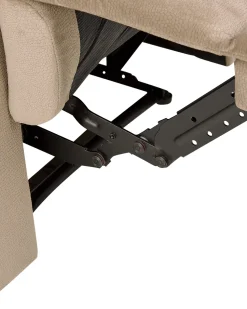 Beliani Ruskea Kangasverhoiltu Saadettava Nojatuoli Everton New