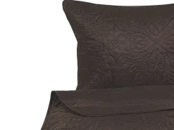 Beliani Ruskea Kohokuvioitu Paivapeittosetti 220 X 240 Rayen Outlet