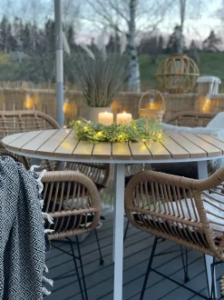 Beliani Ruskea Pyorea Puutarhan Ruokapoyta O 105 Cm Cavoli New