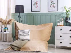 Beliani Sakkituoli Kangas Hiekanruskea 140 X 180 Cm Fuzzy Best Sale