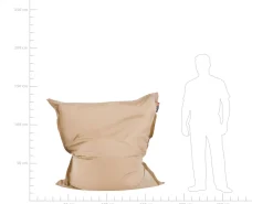 Beliani Sakkituoli Kangas Hiekanruskea 140 X 180 Cm Fuzzy Best Sale