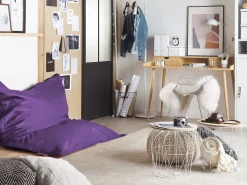 Beliani Sakkituoli Kangas Violetti 140 X 180 Cm Fuzzy Discount