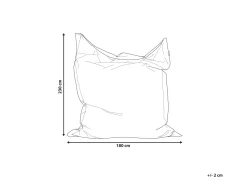 Beliani Sakkituoli Nailon Hopea 180 X 230 Cm Fuzzy Cheap