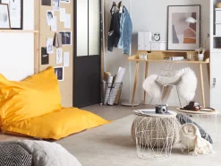 Beliani Sakkituoli Nailon Keltainen 140 X 180 Cm Fuzzy Clearance