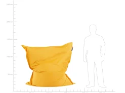 Beliani Sakkituoli Nailon Keltainen 140 X 180 Cm Fuzzy Clearance