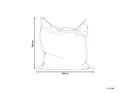 Beliani Sakkituoli Nailon Musta 140 X 180 Cm Fuzzy Hot