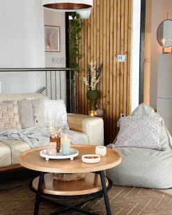 Beliani Sakkituoli Selkanojalla Kangas Vaaleanharmaa Drop Best