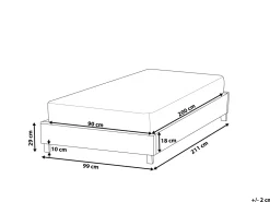 Beliani Sanky Kangas Beige 90 X 200 Cm Roanne Shop