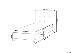 Beliani Sanky Kangas Musta 90 X 200 Cm Ambassador Online