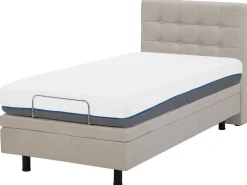 Beliani Sanky Kangas Sahkosaadettava Beige 90 X 200 Cm Duke Outlet