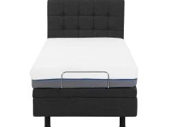 Beliani Sanky Kangas Sahkosaadettava Tummanharmaa 80 X 200 Cm Duke Clearance