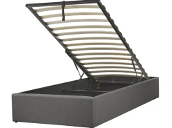 Beliani Sanky Kangas Säilytystila Tummanharmaa 90 X 200 Cm Dinan Hot