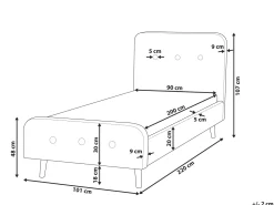 Beliani Sanky Kangas Vaalea Beige 90 X 200 Cm Rennes Cheap