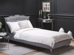 Beliani Sanky Kangas Vaaleanharmaa 90 X 200 Cm Metz Fashion