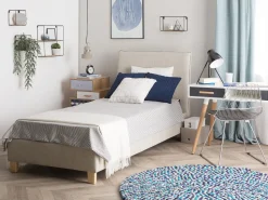 Beliani Sanky Kangas Vaaleanharmaa 90 X 200 Cm Sennez Cheap